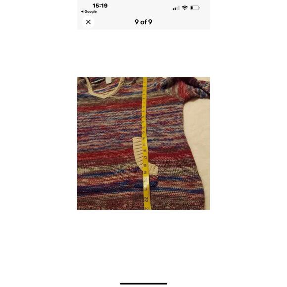 Venus Hoodie Sweater Pouch Pockets Multi color Medium Hooded Knit - Picture 9 of 9